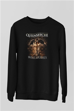 Queensryche Siyah Unisex Sweatshirt
