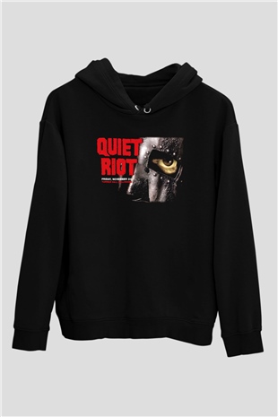 Quiet Riot Siyah Unisex Hoodie