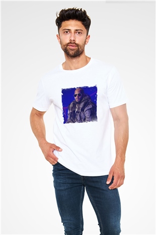 R. Kelly Baskılı Unisex Beyaz Tişört