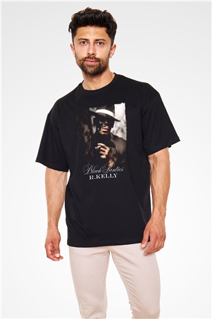 R.Kelly Siyah Oversize Tişört Oversize T-shirt - TişörtFabrikası
