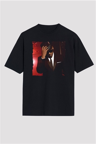 R.Kelly Siyah Oversize Tişört Oversize T-shirt - TişörtFabrikası