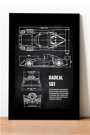 Radical SR3 Desenli Ahşap Mdf Tablo 40 cm x 60 cm