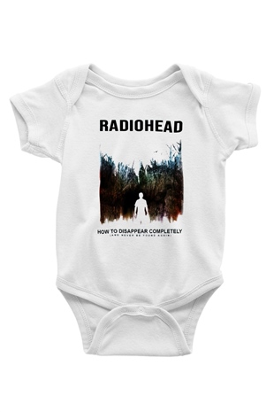 Radiohead Baskılı Beyaz Unisex Bebek Body - Zıbın