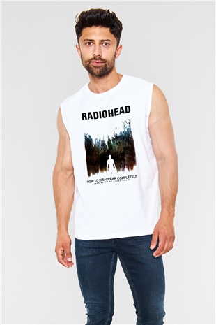 Radiohead Beyaz Unisex Kolsuz Tişört