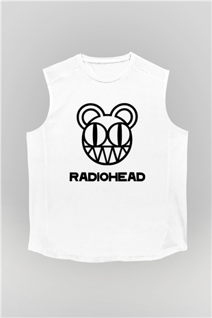 Radiohead Beyaz Unisex Kolsuz Tişört
