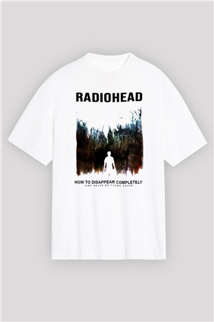 Radiohead Beyaz Unisex Oversize Tişört T-Shirt