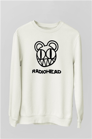 Radiohead Beyaz Unisex Sweatshirt