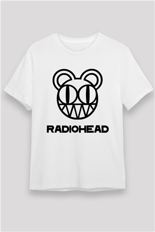 Radiohead Beyaz Unisex Tişört T-Shirt - TişörtFabrikası