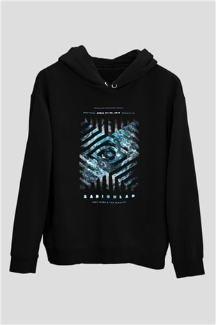Radiohead Siyah Unisex Hoodie