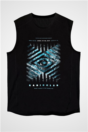 Radiohead Siyah Unisex Kolsuz Tişört