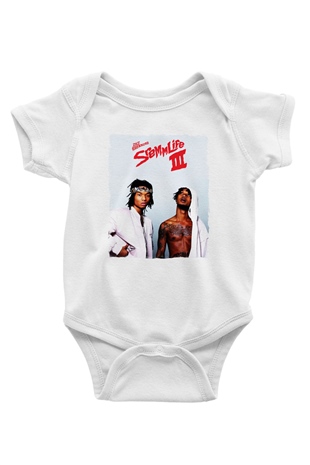 Rae Sremmurd Beyaz Bebek Body - Zıbın