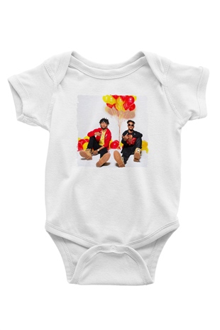 Rae Sremmurd Beyaz Bebek Body - Zıbın