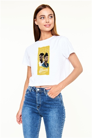 Rae Sremmurd Beyaz  Crop Top Tişört