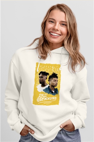 Rae Sremmurd Beyaz Unisex Kapüşonlu Sweatshirt