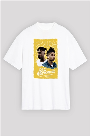 Rae Sremmurd Beyaz Oversize Tişört Oversize T-shirt - TişörtFabrikası