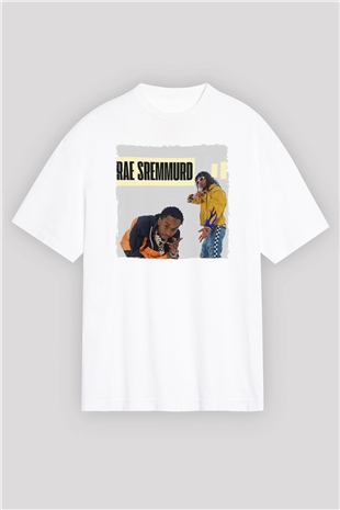 Rae Sremmurd Beyaz Oversize Tişört Oversize T-shirt - TişörtFabrikası