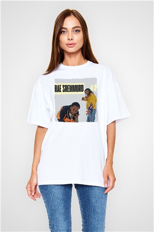 Rae Sremmurd Beyaz Oversize Tişört Oversize T-shirt - TişörtFabrikası