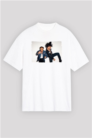 Rae Sremmurd Beyaz Oversize Tişört Oversize T-shirt - TişörtFabrikası