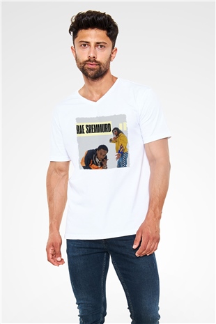 Rae Sremmurd Beyaz Unisex V Yaka Tişört