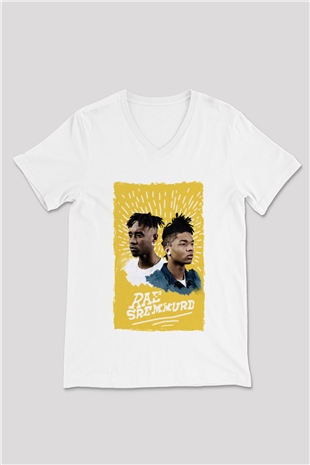 Rae Sremmurd Beyaz Unisex V Yaka Tişört