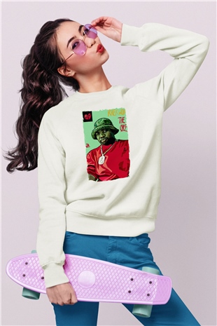 Raekwon Beyaz Unisex Sweatshirt
