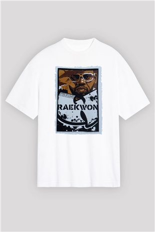 Raekwon Beyaz Unisex Tişört T-Shirt - TişörtFabrikası
