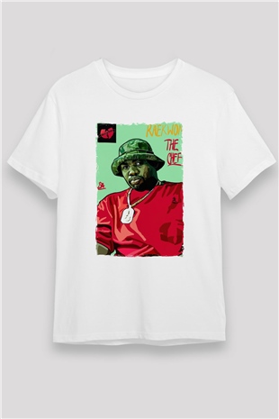 Raekwon Beyaz Unisex Tişört T-Shirt - TişörtFabrikası