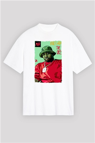 Raekwon Beyaz Unisex Tişört T-Shirt - TişörtFabrikası