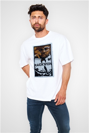 Raekwon Beyaz Unisex Tişört T-Shirt - TişörtFabrikası