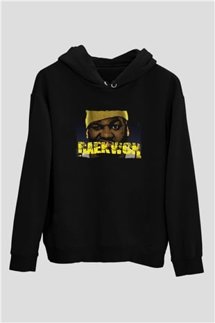 Raekwon Siyah Unisex Kapüşonlu Sweatshirt