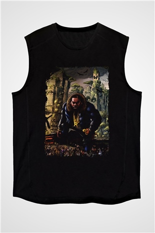 Raekwon Siyah Unisex Kolsuz Tişört