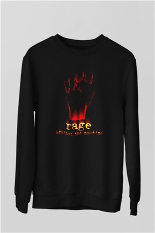 Rage Against the Machine Siyah Unisex Sweatshirt