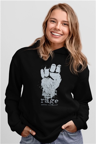 Rage Against the Machine Siyah Unisex Hoodie
