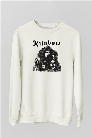 Rainbow Beyaz Unisex Sweatshirt