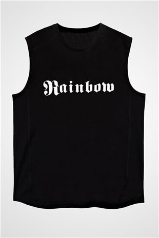 Rainbow Siyah Unisex Kolsuz Tişört