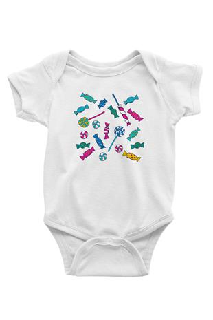 Ramazan Bayramı Baskılı Beyaz Unisex Bebek Body - Zıbın