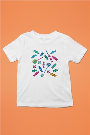 Ramazan Bayramı Baskılı Beyaz Unisex Beyaz Çocuk Tişört - Tshirt