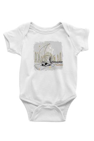 Ramazan Bayramı Baskılı Beyaz Unisex Bebek Body - Zıbın
