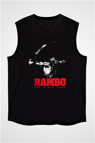Rambo Siyah Unisex Kolsuz Tişört