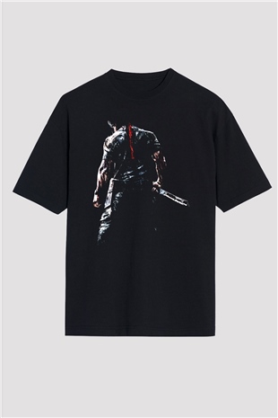 Rambo Siyah Unisex Oversize Tişört T-Shirt