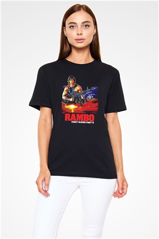 Rambo Siyah Unisex Tişört