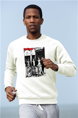 Ramones Beyaz Unisex Sweatshirt