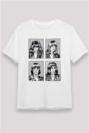 Ramones Beyaz Unisex Tişört T-Shirt - TişörtFabrikası