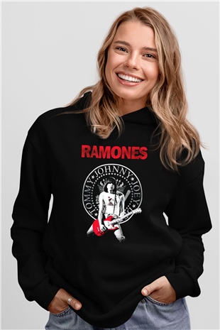 Ramones Siyah Unisex Hoodie