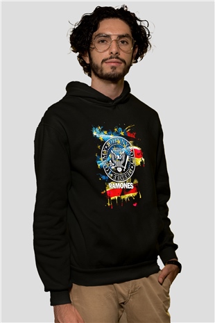Ramones Siyah Unisex Hoodie