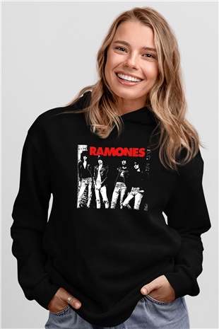 Ramones Siyah Unisex Hoodie