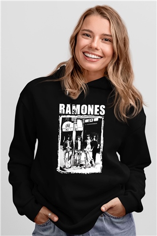 Ramones Siyah Unisex Hoodie