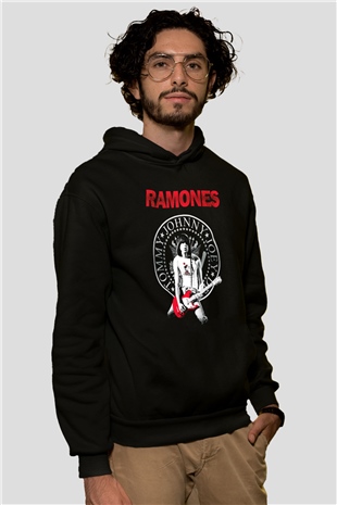 Ramones Siyah Unisex Hoodie