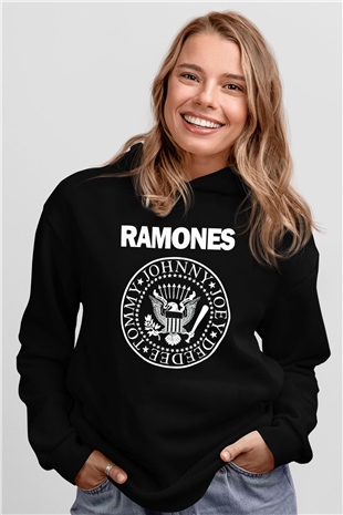 Ramones Siyah Unisex Hoodie