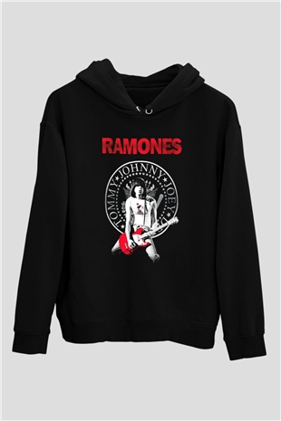 Ramones Siyah Unisex Hoodie